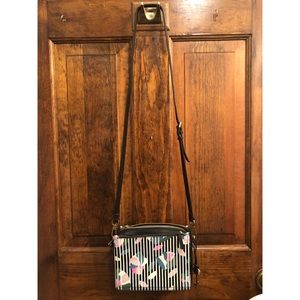 Fossil Campbell Crossbody Bag Dark Floral & Wallet